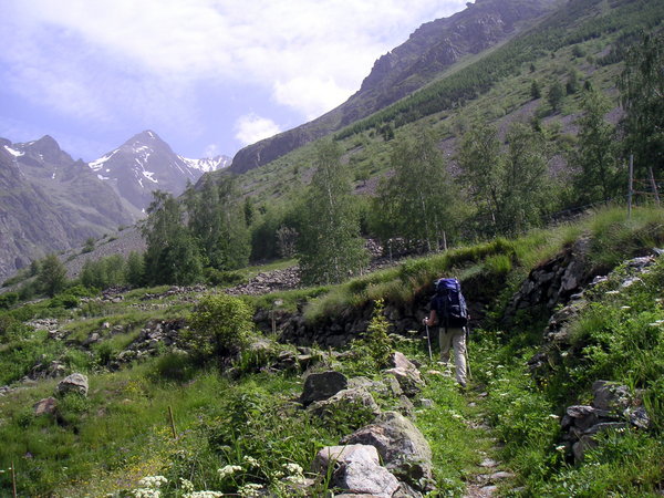 Départ pour le refuge de la Selle