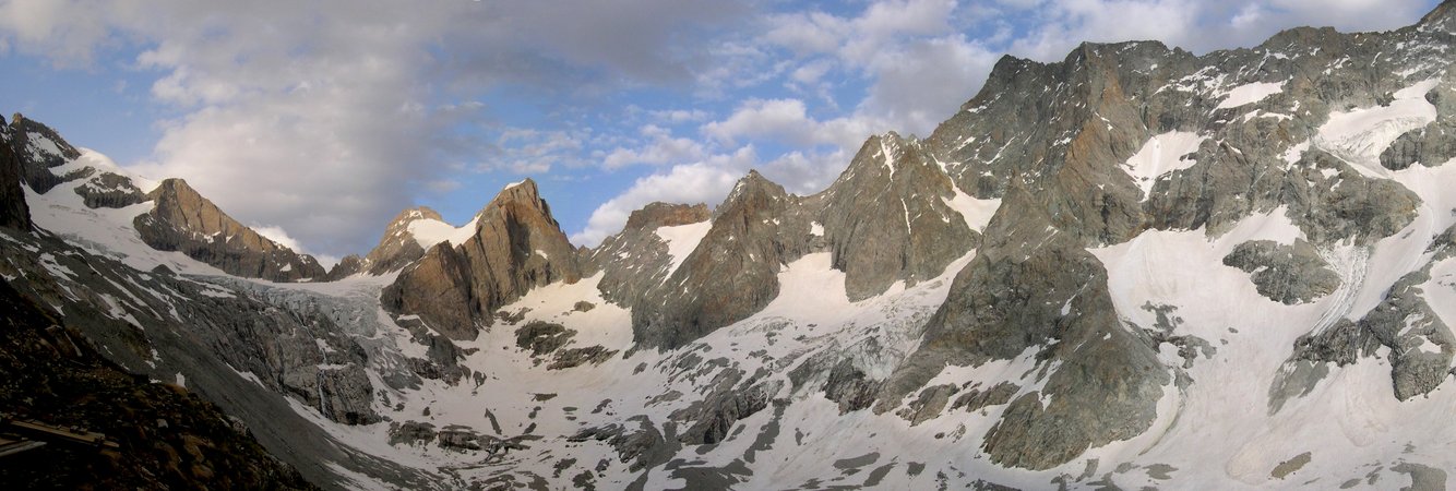 Glacier de la Selle, vus depuis le refuge