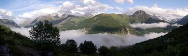 Les Gorges de l'Infernet avec les Ecrins