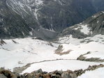 La descente vers le refuge du Châtelleret