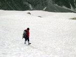 La descente vers le refuge du Châtelleret