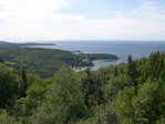 Vue depuis la route 132 qui fait le tour de la Gaspésie