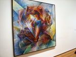 Dans le MoMA : Umbero Boccioni - Dynamique d'un joueur de foot (1913)