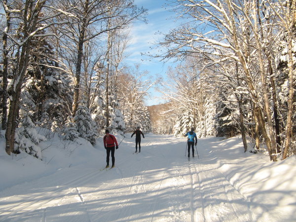 Début des pistes du Mont-Sainte-Anne