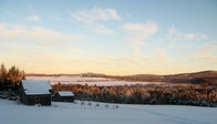 Coucher de soleil sur la Charlevoix (Saint-Féréol-les-Neiges)