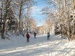 Début des pistes du Mont-Sainte-Anne